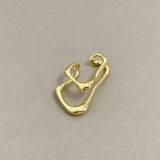 ゴールド | ニュアンスダブルラインイヤーカフ 片耳用 ノンホール | FACION