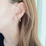 ニュアンスダブルラインイヤーカフ 片耳用 ノンホール | FACION | 詳細画像10 