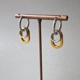 バイカラー | ワンタッチフープリング付ステンレスピアス 開閉式 キャッチレス | FACION