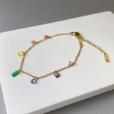 カラフルストーンステンレスブレスレット アレルギー対応 つけっぱなし | FACION | 詳細画像4