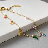 カラフルストーンステンレスブレスレット アレルギー対応 つけっぱなし | FACION | 詳細画像2