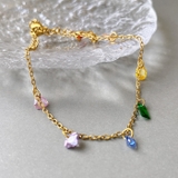 カラフルストーンステンレスブレスレット アレルギー対応 つけっぱなし | FACION | 詳細画像6