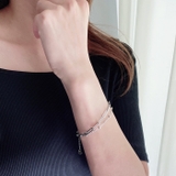 2連デザインチェーンステンレスブレスレット つけっぱなし アレルギー対応 | FACION | 詳細画像7 