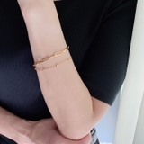 2連デザインチェーンステンレスブレスレット つけっぱなし アレルギー対応 | FACION | 詳細画像8 