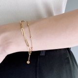 2連デザインチェーンステンレスブレスレット つけっぱなし アレルギー対応 | FACION | 詳細画像11 