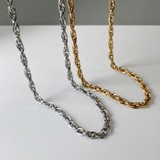 ボリュームステンレスチェーンネックレス アレルギー対応 つけっぱなし | FACION | 詳細画像7 