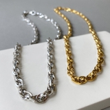 ボリュームステンレスチェーンネックレス アレルギー対応 つけっぱなし | FACION | 詳細画像4 