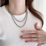 ボリュームステンレスチェーンネックレス アレルギー対応 つけっぱなし | FACION | 詳細画像8 