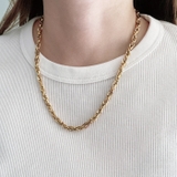 ボリュームステンレスチェーンネックレス アレルギー対応 つけっぱなし | FACION | 詳細画像11 