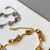 ウェーブドットチェーンステンレスネックレス アレルギー対応 つけっぱなし | FACION | 詳細画像4 