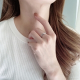 ジルコニアストーン付ダイヤカットステンレスリング 指輪 アレルギー対応 | FACION | 詳細画像7