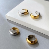 バイカラーステンレスロールフープピアス サージカルステンレス アレルギー対応 | FACION | 詳細画像2