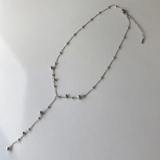 シルバー | ドットY字チェーンステンレスネックレス アレルギー対応 サージカルステンレス | FACION