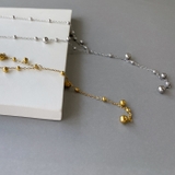 ドットY字チェーンステンレスネックレス アレルギー対応 サージカルステンレス | FACION | 詳細画像3 