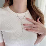 ドットY字チェーンステンレスネックレス アレルギー対応 サージカルステンレス | FACION | 詳細画像6 