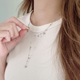 ドットY字チェーンステンレスネックレス アレルギー対応 サージカルステンレス | FACION | 詳細画像7 