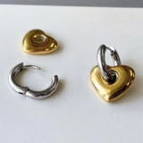 バイカラーハート付2WAYフープピアス レディース 女性用 | FACION | 詳細画像3