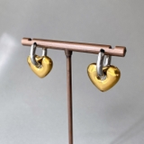 バイカラーハート付2WAYフープピアス レディース 女性用 | FACION | 詳細画像1