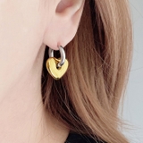 バイカラーハート付2WAYフープピアス レディース 女性用 | FACION | 詳細画像6