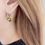 バイカラーハート付2WAYフープピアス レディース 女性用 | FACION | 詳細画像8