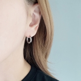 バイカラーハート付2WAYフープピアス レディース 女性用 | FACION | 詳細画像9