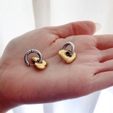 バイカラーハート付2WAYフープピアス レディース 女性用 | FACION | 詳細画像10