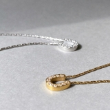 ミニ馬蹄ストーン付ステンレスネックレス アレルギ対応 金属アレルギー | FACION | 詳細画像2