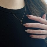 ミニ馬蹄ストーン付ステンレスネックレス アレルギ対応 金属アレルギー | FACION | 詳細画像8