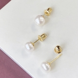 一粒淡水パールスタッドピアス ラウンド 真珠 | FACION | 詳細画像3 