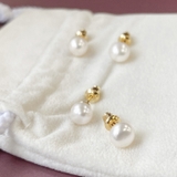 一粒淡水パールスタッドピアス ラウンド 真珠 | FACION | 詳細画像4 