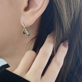 バイカラークロスステンレスピアス つけっぱなし アレルギー対応 | FACION | 詳細画像8 