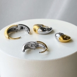 バイカラードロップフープステンレスピアス アレルギー対応 つけっぱなし | FACION | 詳細画像2