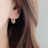 バイカラードロップフープステンレスピアス アレルギー対応 つけっぱなし | FACION | 詳細画像7