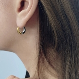 バイカラードロップフープステンレスピアス アレルギー対応 つけっぱなし | FACION | 詳細画像8