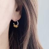 バイカラーリング付ステンレススリムフープピアス アレルギー対応 つけっぱなし | FACION | 詳細画像6