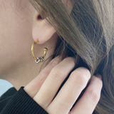 バイカラーリング付ステンレススリムフープピアス アレルギー対応 つけっぱなし | FACION | 詳細画像9