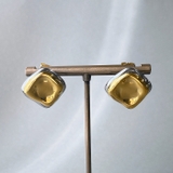 スクエア | バイカラー大ぶりデザインステンレスピアス 2WAY アレルギー対応 | FACION