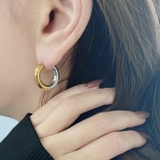 チャンキーメタルフープステンレスピアス アレルギー対応 サージカルステンレス | FACION | 詳細画像10