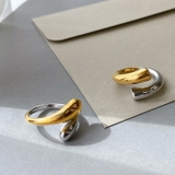 バイカラードロップステンレスフォークリング アレルギー対応 つけっぱなし | FACION | 詳細画像3