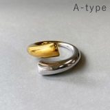 A-type | バイカラードロップステンレスフォークリング アレルギー対応 つけっぱなし | FACION