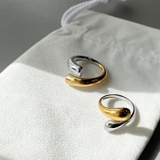 バイカラードロップステンレスフォークリング アレルギー対応 つけっぱなし | FACION | 詳細画像6