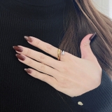 バイカラードロップステンレスフォークリング アレルギー対応 つけっぱなし | FACION | 詳細画像7