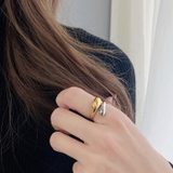 バイカラードロップステンレスフォークリング アレルギー対応 つけっぱなし | FACION | 詳細画像9