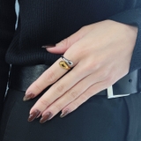 バイカラードロップステンレスフォークリング アレルギー対応 つけっぱなし | FACION | 詳細画像10