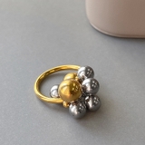 バイカラーメタルボールステンレスリング アレルギー対応 つけっぱなし | FACION | 詳細画像5