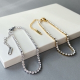 ステンレスストーン付テニスブレスレット 金属アレルギー つけっぱなし | FACION | 詳細画像5