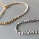 ステンレスストーン付テニスブレスレット 金属アレルギー つけっぱなし | FACION | 詳細画像4