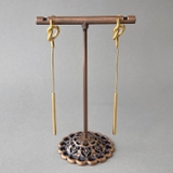 ゴールド | ノットラインチェーンステンレスピアス アレルギー対応 揺れる | FACION