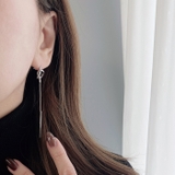 ノットラインチェーンステンレスピアス アレルギー対応 揺れる | FACION | 詳細画像5