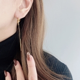 ノットラインチェーンステンレスピアス アレルギー対応 揺れる | FACION | 詳細画像6